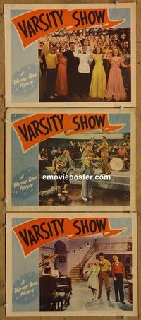 4349 VARSITY SHOW 3 lobby cards R42 Dick Powell, Fred Waring