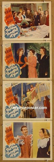 4245 VERY THOUGHT OF YOU 4 lobby cards '44 Dennis Morgan, Parker