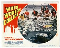 #300 WHEN WORLDS COLLIDE lobby card #5 '51 building the ship!!