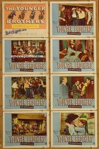 3876 YOUNGER BROTHERS 8 lobby cards '49 Wayne Morris, Paige