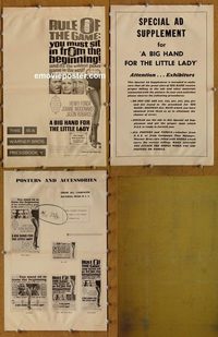 5011 BIG HAND FOR THE LITTLE LADY movie pressbook '66 Henry Fonda