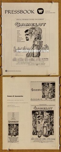 5018 CAMELOT movie pressbook R73 Richard Harris, Redgrave