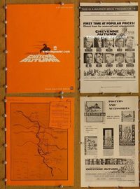 5024 CHEYENNE AUTUMN movie pressbook '64 John Ford, Richard Widmark