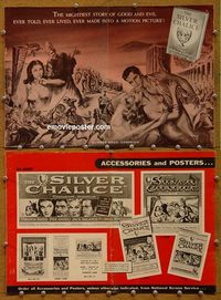 5114 SILVER CHALICE movie pressbook '55 Mayo, 1st Paul Newman!
