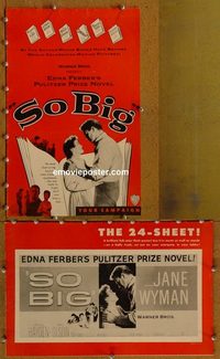 5117 SO BIG movie pressbook '53 Jane Wyman, Sterling Hayden