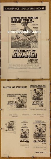 5135 VALLEY OF GWANGI movie pressbook '69 Ray Harryhausen