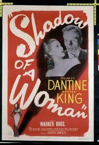 1894 SHADOW OF A WOMAN one-sheet movie poster '46 Helmut Dantine, King
