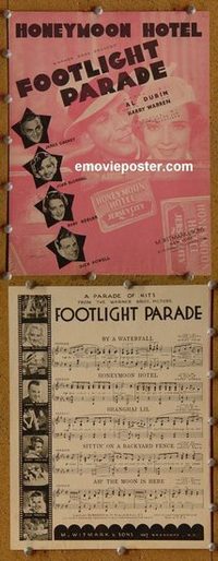 2635 FOOTLIGHT PARADE #2 movie sheet music '33 Cagney, Blondell