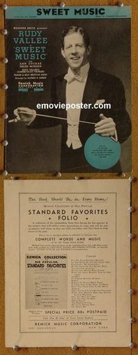 2660 SWEET MUSIC #1 movie sheet music '35 Rudy Vallee close up!