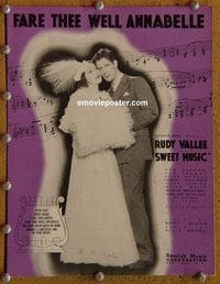2661 SWEET MUSIC #2 movie sheet music '35 Rudy Vallee, Dvorak