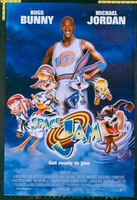4943 SPACE JAM blue style one-sheet movie poster '96 Michael Jordan