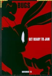 4945 SPACE JAM DS Bugs teaser one-sheet movie poster '96 Michael Jordan