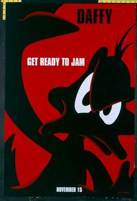 4946 SPACE JAM DS Daffy teaser one-sheet movie poster '96 Michael Jordan