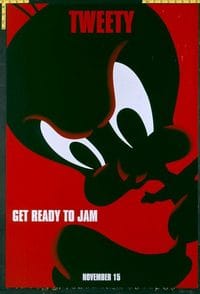 4951 SPACE JAM DS Tweety teaser one-sheet movie poster '96 Michael Jordan