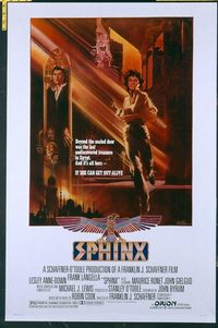 4954 SPHINX one-sheet movie poster '81 Frank Langella, Leslie Anne-Down