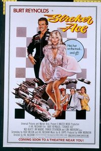 4960 STROKER ACE advance one-sheet movie poster '83 Reynolds car racing!