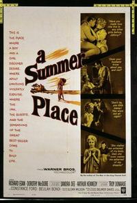 1910 SUMMER PLACE one-sheet movie poster '59 Sandra Dee, Troy Donahue