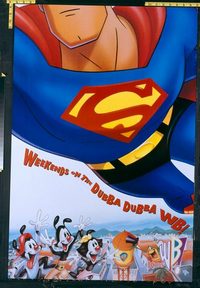 4963 SUPERMAN THE ANIMATED SERIES one-sheet movie poster '96 DC Comics