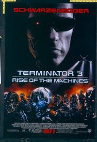 4967 TERMINATOR 3 advance one-sheet movie poster '03 Schwarzenegger