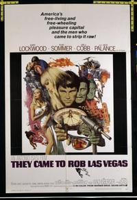 1918 THEY CAME TO ROB LAS VEGAS one-sheet movie poster '68 great image!