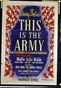 1920 THIS IS THE ARMY one-sheet movie poster '43 World War I musical!
