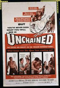 1931 UNCHAINED one-sheet movie poster '55 Crazylegs Hirsch, Chester Morris