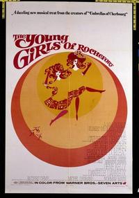 1948 YOUNG GIRLS OF ROCHEFORT one-sheet movie poster '68 Catherine Deneuve