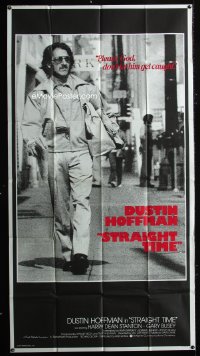 809FF STRAIGHT TIME int'l three-sheet '78 great different full-length image of Dustin Hoffman!