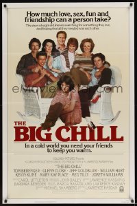 0059TF BIG CHILL Int'l 1sh '83 Lawrence Kasdan, Tom Berenger, Glenn Close, Jeff Goldblum, Hurt