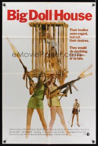 0885FF BIG DOLL HOUSE 1sh '71 artwork of Pam Grier whose body was caged, but not her desires!