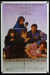 677FF BREAKFAST CLUB 1sh '85 John Hughes, Emilio Estevez, Molly Ringwald,Judd Nelson, cult classic!