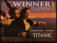 2494UF TITANIC DS British quad '97 DiCaprio, Kate Winslet, directed by James Cameron!