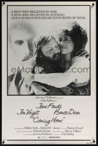 0088UF COMING HOME 1sh '78 Jane Fonda, Jon Voight, Bruce Dern, Hal Ashby, Vietnam veterans!