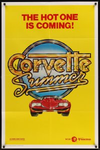 0094FF CORVETTE SUMMER teaser 1sh '78 cool different art of custom Chevrolet Corvette!