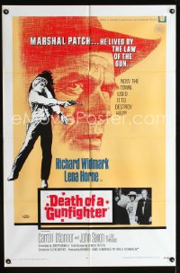 0684FF DEATH OF A GUNFIGHTER int'l 1sh '69 art of Richard Widmark, he lived by the law of the gun!