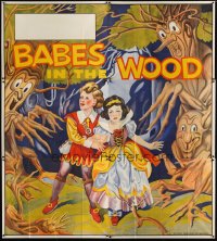 1515TF BABES IN THE WOOD stage play English 6sh '30s wonderful art of kids lost in the woods!