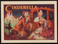 1344 CINDERELLA stage play English herald '30s Crossley art of Cinderella getting out of carriage!