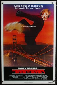 0698UF EYE FOR AN EYE 1sh '81 Chuck Norris takes the law into his own hands, Golden Gate Bridge!