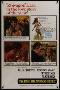 0920FF FAR FROM THE MADDING CROWD 1sh '68 Julie Christie, Terence Stamp, Peter Finch, Schlesinger
