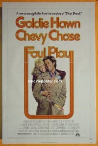 #7721 FOUL PLAY 1sh '78 Goldie Hawn, Chase 