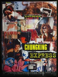 0830FF CHUNGKING EXPRESS French 1p '94 Kar Wai's Chong qing sen lin, Brigitte Lin, cool collage art!