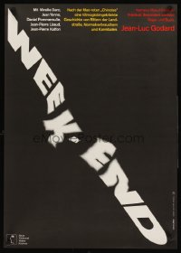 1256UF WEEK END German '68 Jean-Luc Godard, different title design by Hans Hillmann!
