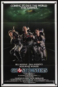 0936FF GHOSTBUSTERS advance 1sh '84 Bill Murray, Aykroyd & Harold Ramis are here to save the world!