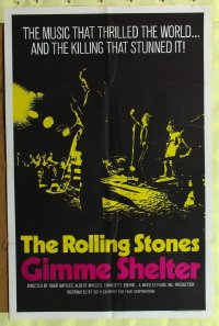 #7777 GIMME SHELTER 1sh '71 Rolling Stones 