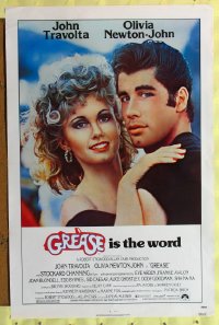 t321 GREASE one-sheet movie poster '78 John Travolta, Olivia Newton-John