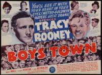2452 BOYS TOWN herald '38 Spencer Tracy as Father Flanagan with Mickey Rooney, MGM classic!