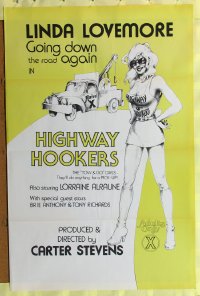 193TF HIGHWAY HOOKERS 1sheet '76 Linda Lovemore, sex!