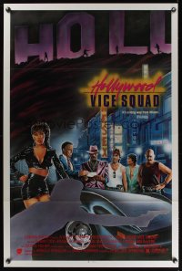 0950TF HOLLYWOOD VICE SQUAD 1sh '86 It's a long way from Miami, art by Dellorco!