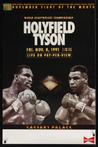 196UF HOLYFIELD VS TYSON 11-08-91 1sh cancelled fight!