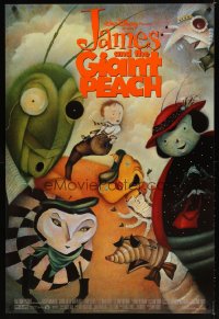 1587UF JAMES & THE GIANT PEACH 1sh '96 Disney fantasy cartoon, Lane Smith art of cast!